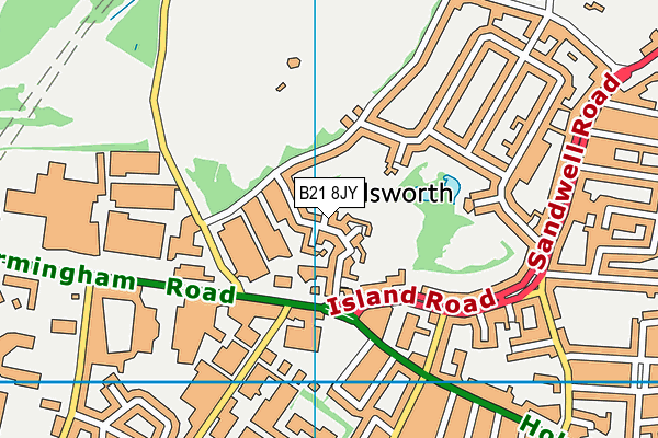 B21 8JY map - OS VectorMap District (Ordnance Survey) B21 8JY map - OS VectorMap District (Ordnance Survey)