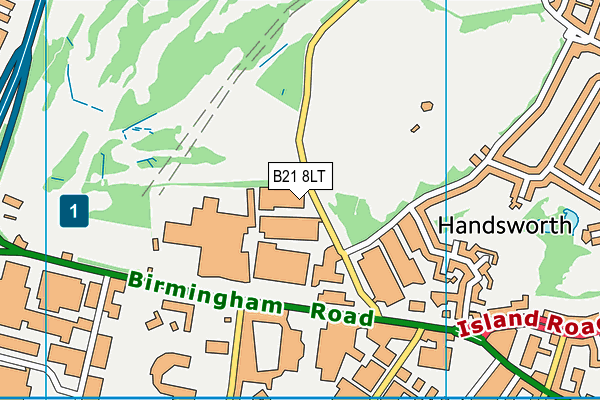 B21 8LT map - OS VectorMap District (Ordnance Survey) B21 8LT map - OS VectorMap District (Ordnance Survey)