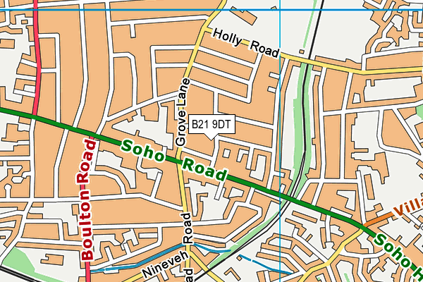B21 9DT map - OS VectorMap District (Ordnance Survey) B21 9DT map - OS VectorMap District (Ordnance Survey)