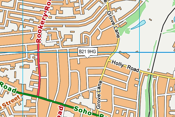 B21 9HG map - OS VectorMap District (Ordnance Survey) B21 9HG map - OS VectorMap District (Ordnance Survey)