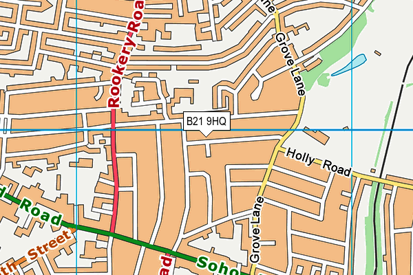 B21 9HQ map - OS VectorMap District (Ordnance Survey) B21 9HQ map - OS VectorMap District (Ordnance Survey)