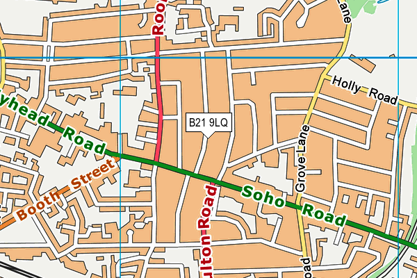 B21 9LQ map - OS VectorMap District (Ordnance Survey) B21 9LQ map - OS VectorMap District (Ordnance Survey)