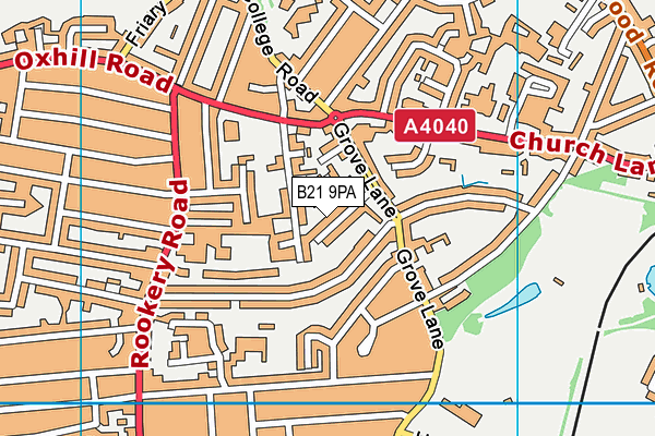 B21 9PA map - OS VectorMap District (Ordnance Survey) B21 9PA map - OS VectorMap District (Ordnance Survey)