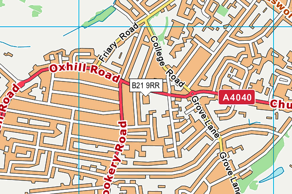 B21 9RR map - OS VectorMap District (Ordnance Survey) B21 9RR map - OS VectorMap District (Ordnance Survey)