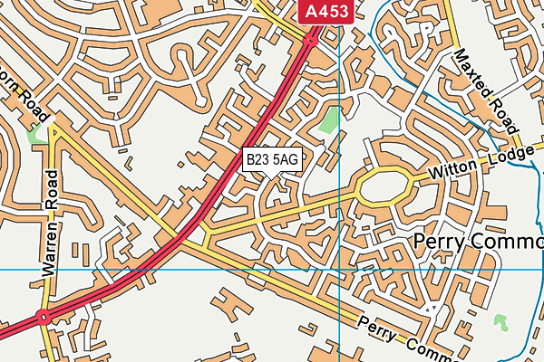 B23 5AG map - OS VectorMap District (Ordnance Survey) B23 5AG map - OS VectorMap District (Ordnance Survey)