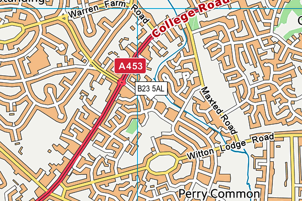 B23 5AL map - OS VectorMap District (Ordnance Survey) B23 5AL map - OS VectorMap District (Ordnance Survey)