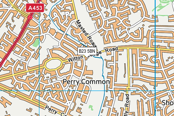 B23 5BN map - OS VectorMap District (Ordnance Survey) B23 5BN map - OS VectorMap District (Ordnance Survey)