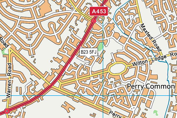 B23 5FJ map - OS VectorMap District (Ordnance Survey) B23 5FJ map - OS VectorMap District (Ordnance Survey)