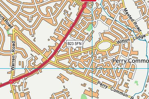 B23 5FN map - OS VectorMap District (Ordnance Survey) B23 5FN map - OS VectorMap District (Ordnance Survey)