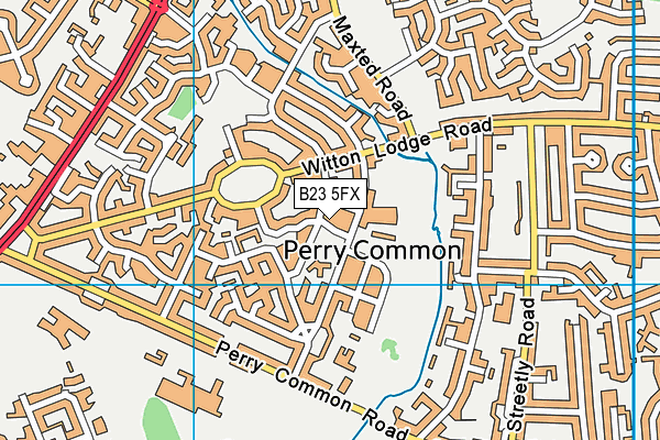 B23 5FX map - OS VectorMap District (Ordnance Survey) B23 5FX map - OS VectorMap District (Ordnance Survey)