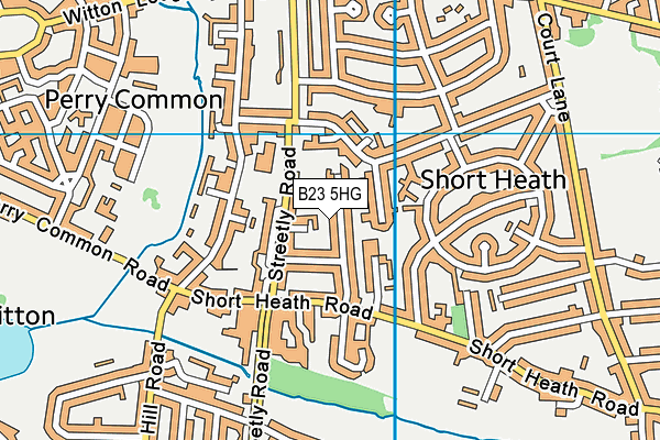 B23 5HG map - OS VectorMap District (Ordnance Survey) B23 5HG map - OS VectorMap District (Ordnance Survey)