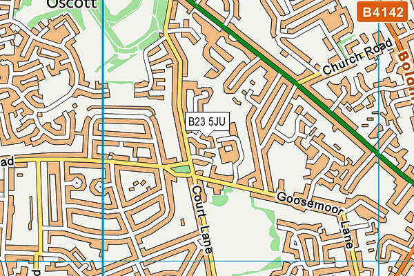 B23 5JU map - OS VectorMap District (Ordnance Survey) B23 5JU map - OS VectorMap District (Ordnance Survey)