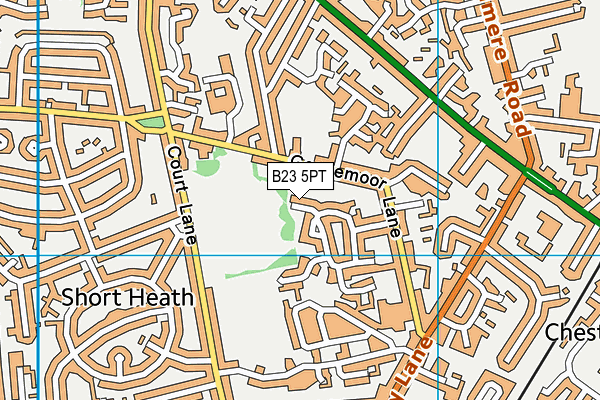 B23 5PT map - OS VectorMap District (Ordnance Survey) B23 5PT map - OS VectorMap District (Ordnance Survey)