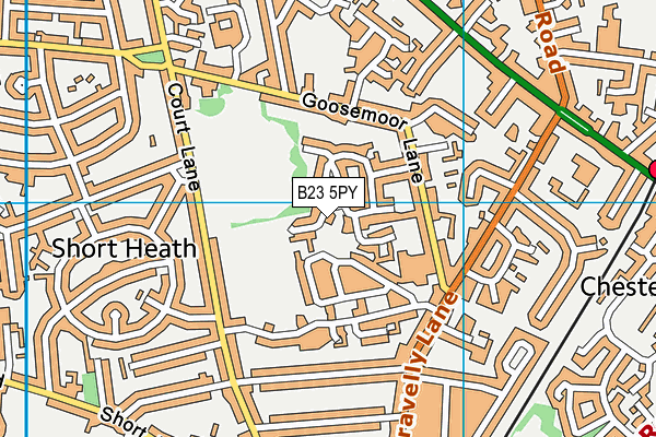 B23 5PY map - OS VectorMap District (Ordnance Survey) B23 5PY map - OS VectorMap District (Ordnance Survey)