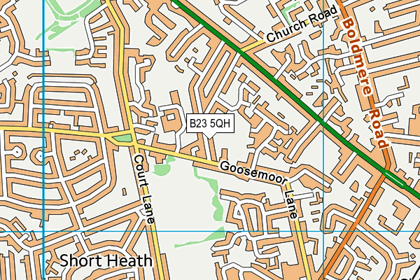 B23 5QH map - OS VectorMap District (Ordnance Survey) B23 5QH map - OS VectorMap District (Ordnance Survey)