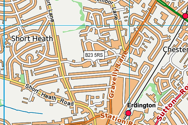 B23 5RS map - OS VectorMap District (Ordnance Survey) B23 5RS map - OS VectorMap District (Ordnance Survey)