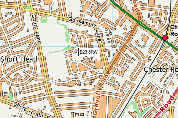 B23 5RW map - OS VectorMap District (Ordnance Survey) B23 5RW map - OS VectorMap District (Ordnance Survey)