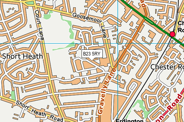 B23 5RY map - OS VectorMap District (Ordnance Survey) B23 5RY map - OS VectorMap District (Ordnance Survey)