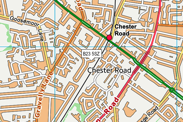 B23 5SZ map - OS VectorMap District (Ordnance Survey) B23 5SZ map - OS VectorMap District (Ordnance Survey)