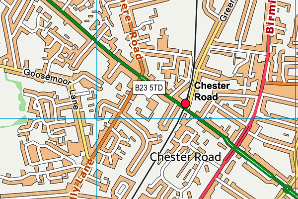 B23 5TD map - OS VectorMap District (Ordnance Survey) B23 5TD map - OS VectorMap District (Ordnance Survey)
