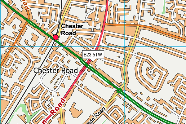 B23 5TW map - OS VectorMap District (Ordnance Survey) B23 5TW map - OS VectorMap District (Ordnance Survey)