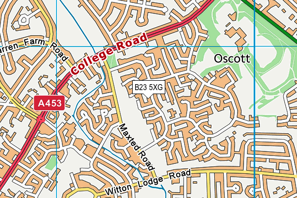 B23 5XG map - OS VectorMap District (Ordnance Survey) B23 5XG map - OS VectorMap District (Ordnance Survey)