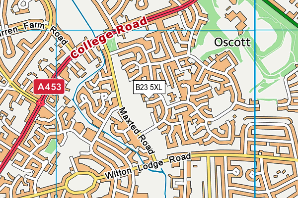 B23 5XL map - OS VectorMap District (Ordnance Survey) B23 5XL map - OS VectorMap District (Ordnance Survey)