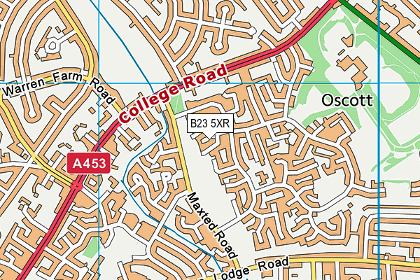 B23 5XR map - OS VectorMap District (Ordnance Survey) B23 5XR map - OS VectorMap District (Ordnance Survey)