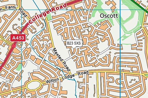 B23 5XS map - OS VectorMap District (Ordnance Survey) B23 5XS map - OS VectorMap District (Ordnance Survey)