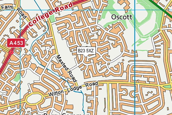 B23 5XZ map - OS VectorMap District (Ordnance Survey) B23 5XZ map - OS VectorMap District (Ordnance Survey)