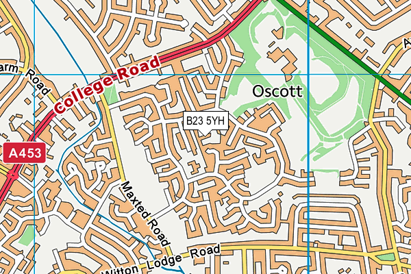 B23 5YH map - OS VectorMap District (Ordnance Survey) B23 5YH map - OS VectorMap District (Ordnance Survey)