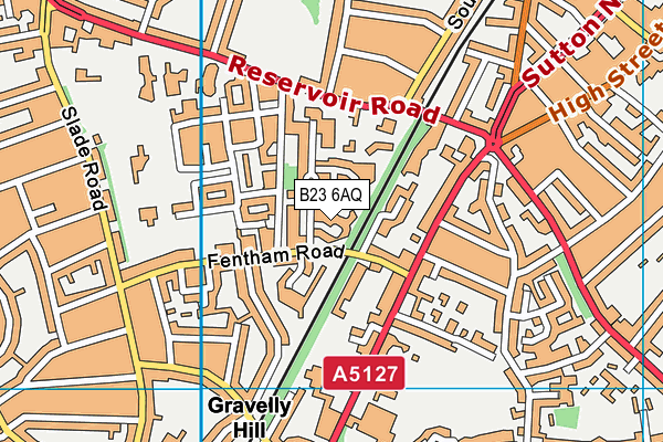 B23 6AQ map - OS VectorMap District (Ordnance Survey) B23 6AQ map - OS VectorMap District (Ordnance Survey)
