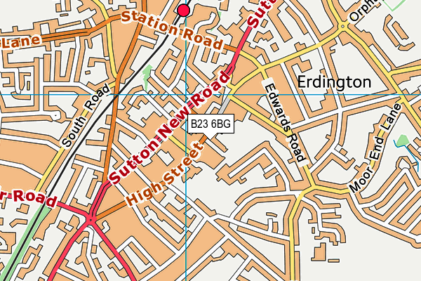 B23 6BG map - OS VectorMap District (Ordnance Survey) B23 6BG map - OS VectorMap District (Ordnance Survey)