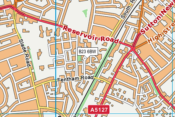 B23 6BW map - OS VectorMap District (Ordnance Survey) B23 6BW map - OS VectorMap District (Ordnance Survey)