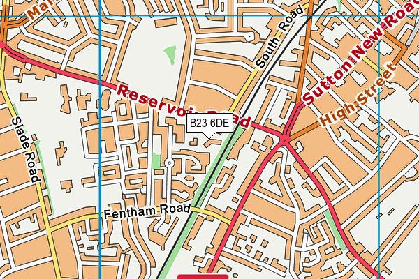 B23 6DE map - OS VectorMap District (Ordnance Survey) B23 6DE map - OS VectorMap District (Ordnance Survey)