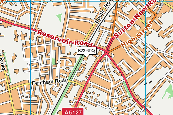 B23 6DQ map - OS VectorMap District (Ordnance Survey) B23 6DQ map - OS VectorMap District (Ordnance Survey)