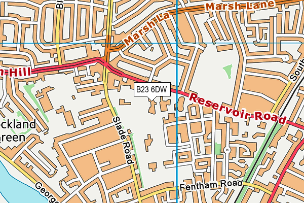 B23 6DW map - OS VectorMap District (Ordnance Survey) B23 6DW map - OS VectorMap District (Ordnance Survey)