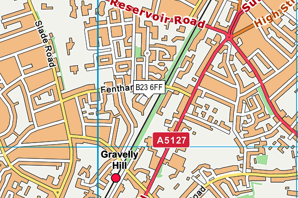 B23 6FF map - OS VectorMap District (Ordnance Survey) B23 6FF map - OS VectorMap District (Ordnance Survey)