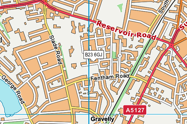 B23 6GJ map - OS VectorMap District (Ordnance Survey) B23 6GJ map - OS VectorMap District (Ordnance Survey)