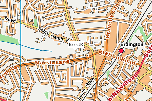 B23 6JR map - OS VectorMap District (Ordnance Survey) B23 6JR map - OS VectorMap District (Ordnance Survey)