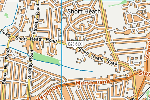 B23 6JX map - OS VectorMap District (Ordnance Survey) B23 6JX map - OS VectorMap District (Ordnance Survey)