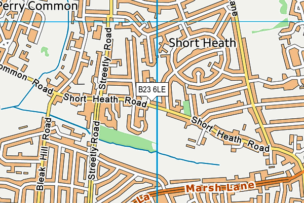 B23 6LE map - OS VectorMap District (Ordnance Survey) B23 6LE map - OS VectorMap District (Ordnance Survey)