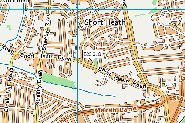B23 6LG map - OS VectorMap District (Ordnance Survey) B23 6LG map - OS VectorMap District (Ordnance Survey)
