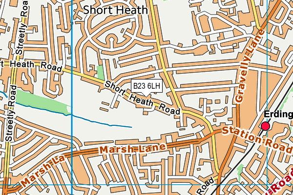 B23 6LH map - OS VectorMap District (Ordnance Survey) B23 6LH map - OS VectorMap District (Ordnance Survey)