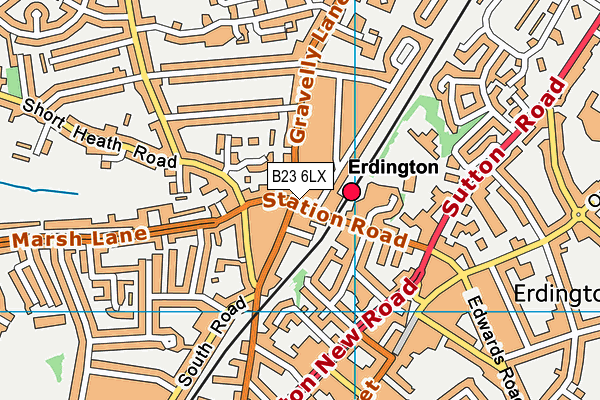 B23 6LX map - OS VectorMap District (Ordnance Survey) B23 6LX map - OS VectorMap District (Ordnance Survey)