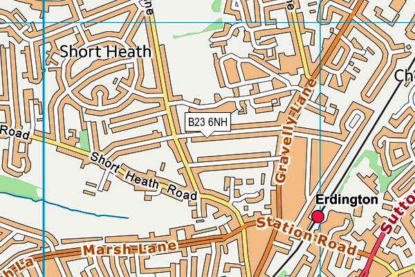 B23 6NH map - OS VectorMap District (Ordnance Survey) B23 6NH map - OS VectorMap District (Ordnance Survey)