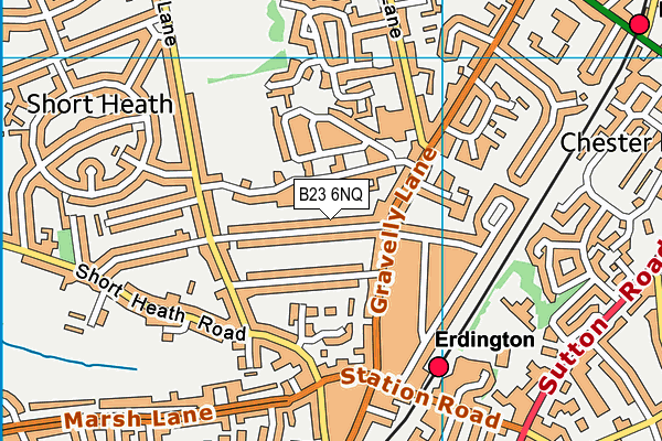 B23 6NQ map - OS VectorMap District (Ordnance Survey) B23 6NQ map - OS VectorMap District (Ordnance Survey)