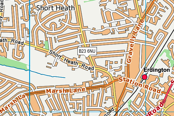 B23 6NU map - OS VectorMap District (Ordnance Survey) B23 6NU map - OS VectorMap District (Ordnance Survey)