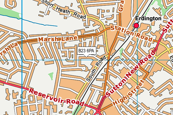 B23 6PA map - OS VectorMap District (Ordnance Survey) B23 6PA map - OS VectorMap District (Ordnance Survey)