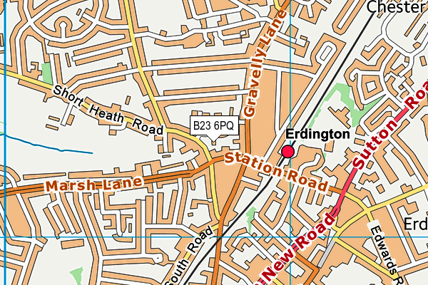 B23 6PQ map - OS VectorMap District (Ordnance Survey) B23 6PQ map - OS VectorMap District (Ordnance Survey)